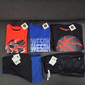 Lot 5pcs NEW Age 4-5T Kid Child Clothes T- Shirts, Shorts - Bag 2